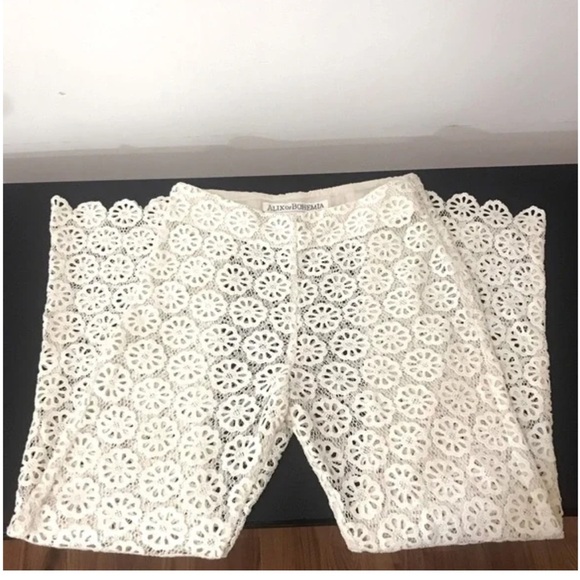NWT Alix of Bohemia Charlie Lace Crochet Pants sz M - Picture 2 of 4